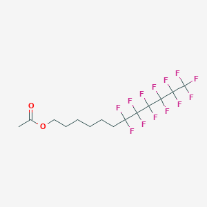 molecular formula C14H15F13O2 B8017469 7,7,8,8,9,9,10,10,11,11,12,12,12-Tridecafluorododecyl acetate 