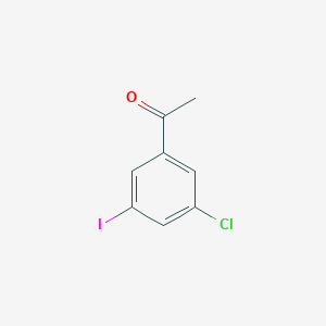 molecular formula C8H6ClIO B8017505 1-(3-Chloro-5-iodophenyl)ethanone 