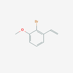 molecular formula C9H9BrO B8017529 2-Bromo-1-ethenyl-3-methoxybenzene CAS No. 1674363-98-4