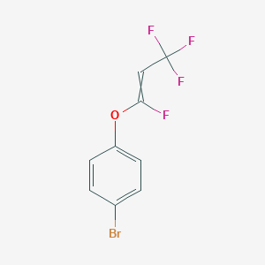 molecular formula C9H5BrF4O B8017534 1-Bromo-4-(1,3,3,3-tetrafluoroprop-1-enoxy)benzene 