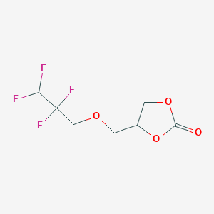 molecular formula C7H8F4O4 B8017572 4-[(2,2,3,3-Tetrafluoropropoxy)methyl]-1,3-dioxolan-2-one CAS No. 879496-46-5