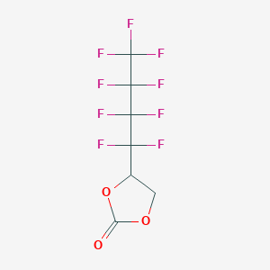 molecular formula C7H3F9O3 B8017576 3,3,4,4,5,5,6,6,6-Nonafluorohexyl-1-ene carbonate CAS No. 1469980-27-5