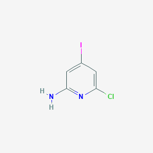 molecular formula C5H4ClIN2 B8017609 2-Amino-6-chloro-4-iodopyridine 