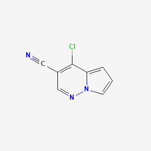 molecular formula C8H4ClN3 B8017629 4-chloro-Pyrrolo[1,2-b]pyridazine-3-carbonitrile 