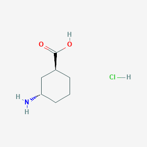 molecular formula C7H14ClNO2 B8017651 (1S,3S)-3-Aminocyclohexanecarboxylic acid hydrochloride 