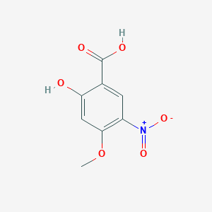 molecular formula C8H7NO6 B8017669 2-羟基-4-甲氧基-5-硝基苯甲酸 