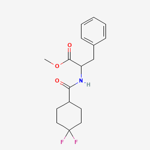 molecular formula C17H21F2NO3 B8017724 Methyl 2-(4,4-difluorocyclohexanecarboxamido)-3-phenylpropanoate 