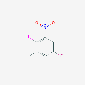 molecular formula C7H5FINO2 B8017726 5-Fluoro-2-iodo-3-nitrotoluene 