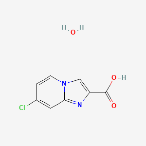 7-Chloroimidazo[1,2-a]pyridine-2-carboxylic acid;hydrate