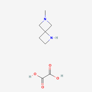 molecular formula C8H14N2O4 B8017752 6-Methyl-1,6-diazaspiro[3.3]heptane oxalate 