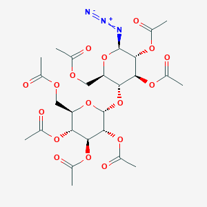 molecular formula C26H35N3O17 B8017759 1-Azido-1-deoxy-beta-maltose 2,2',3,3',4',6,6'-heptaacetate 