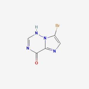 molecular formula C5H3BrN4O B8017792 CID 91663953 