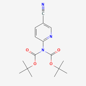6-Aminonicotinonitrile, 6,6-bis-boc protected