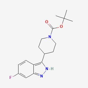 tert-butyl 4-(6-fluoro-1H-indazol-3-yl)piperidine-1-carboxylate