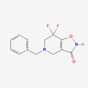 5-Benzyl-7,7-difluoro-4,5,6,7-tetrahydroisoxazolo[4,5-c]pyridin-3-ol