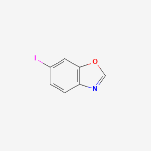 molecular formula C7H4INO B8017856 6-Iodo-1,3-benzoxazole 