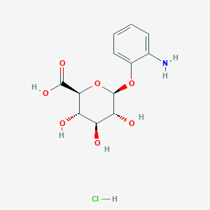 molecular formula C12H16ClNO7 B8017864 2-Aminophenyl b-D-glucuronide HCl 