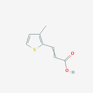 molecular formula C8H8O2S B8017946 3-(3-Methyl-2-thienyl)-2-propenoic acid 