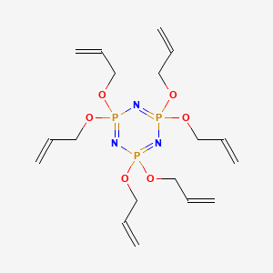 molecular formula C18H30N3O6P3 B8018023 2,2,4,4,6,6-Hexakis(allyloxy)-1,3,5,2lambda5,4lambda5,6lambda5-triazatriphosphinine CAS No. 7251-15-2