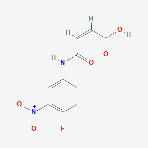 molecular formula C10H7FN2O5 B8018030 (2Z)-3-[(4-fluoro-3-nitrophenyl)carbamoyl]prop-2-enoic acid 