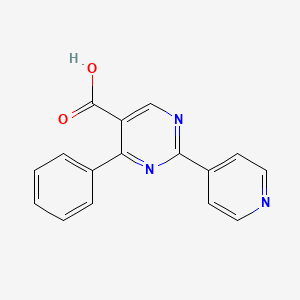 4-Phenyl-2-pyridin-4-ylpyrimidine-5-carboxylic acid