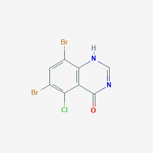molecular formula C8H3Br2ClN2O B8018050 CID 112758377 
