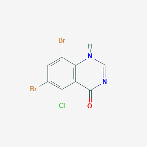 6,8-dibromo-5-chloro-1H-quinazolin-4-one