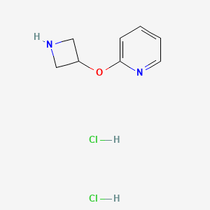 molecular formula C8H12Cl2N2O B8018067 2-(Azetidin-3-yloxy)pyridine dihydrochloride 