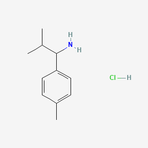 molecular formula C11H18ClN B8018126 2-Methyl-1-(p-tolyl)propan-1-amine hydrochloride 