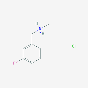 molecular formula C8H11ClFN B8018161 (3-Fluorophenyl)methyl-methylazanium;chloride 