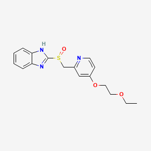2-[[4-(2-ethoxyethoxy)pyridin-2-yl]methylsulfinyl]-1H-benzimidazole