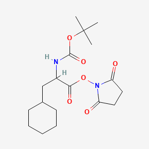 (2,5-Dioxopyrrolidin-1-yl) 3-cyclohexyl-2-[(2-methylpropan-2-yl)oxycarbonylamino]propanoate