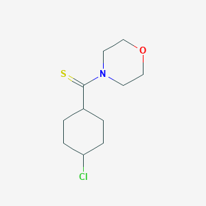 molecular formula C11H18ClNOS B8018248 (4-Chlorocyclohexyl)-morpholin-4-ylmethanethione 