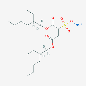molecular formula C20H37NaO7S B8018261 Sodium;1,4-bis(1,1-dideuterio-2-ethylhexoxy)-1,4-dioxobutane-2-sulfonate 
