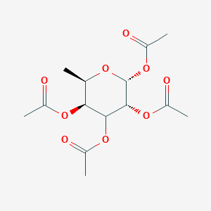 molecular formula C14H20O9 B8018375 [(2R,3S,5R,6R)-4,5,6-triacetyloxy-2-methyloxan-3-yl] acetate 