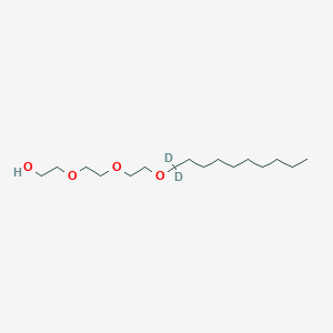 molecular formula C16H34O4 B8018393 2-[2-[2-(1,1-Dideuteriodecoxy)ethoxy]ethoxy]ethanol 