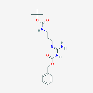 tert-butyl N-[3-[[amino(phenylmethoxycarbonylamino)methylidene]amino]propyl]carbamate