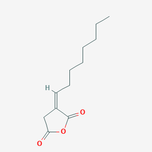 molecular formula C12H18O3 B8018481 (3Z)-3-octylideneoxolane-2,5-dione 