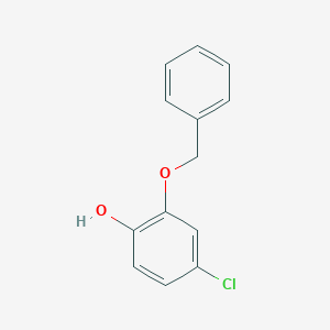 molecular formula C13H11ClO2 B8018498 2-(Benzyloxy)-4-chlorophenol 