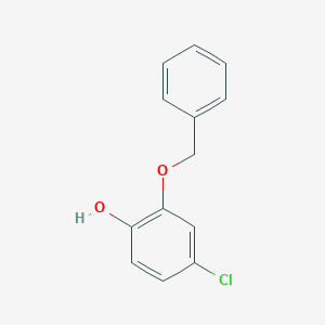 molecular formula C13H11ClO2 B8018498 2-(苄氧基)-4-氯苯酚 