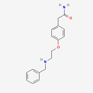molecular formula C17H20N2O2 B8018563 4-(Benzylaminoethoxy)-phenylacetamide CAS No. 36616-22-5