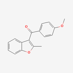 molecular formula C17H14O3 B8018574 3-(4-Methoxybenzoyl)-2-methylbenzofuran CAS No. 94541-06-7
