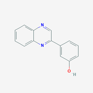 molecular formula C14H10N2O B8018612 2-(3-羟基苯基)喹喔啉 