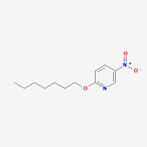 molecular formula C12H18N2O3 B8018671 2-Heptoxy-5-nitropyridine 