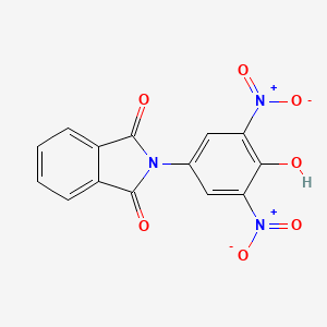 molecular formula C14H7N3O7 B8018675 2-(4-Hydroxy-3,5-dinitrophenyl)isoindole-1,3-dione 