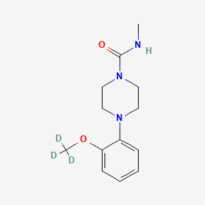 molecular formula C13H19N3O2 B8018790 N-methyl-4-[2-(trideuteriomethoxy)phenyl]piperazine-1-carboxamide 