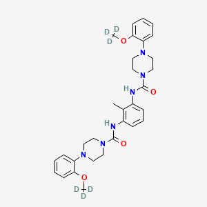 molecular formula C31H38N6O4 B8018819 N-[2-methyl-3-[[4-[2-(trideuteriomethoxy)phenyl]piperazine-1-carbonyl]amino]phenyl]-4-[2-(trideuteriomethoxy)phenyl]piperazine-1-carboxamide 