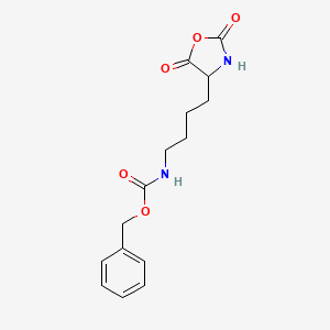 molecular formula C15H18N2O5 B8018842 Benzyl [4-(2,5-dioxo-1,3-oxazolidin-4-yl)butyl]carbamate CAS No. 10289-12-0