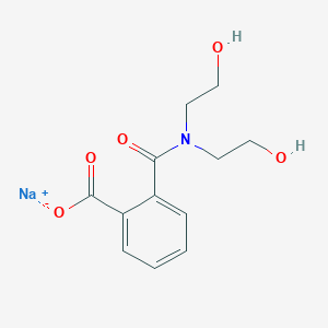 molecular formula C12H14NNaO5 B8018872 Sodium;2-[bis(2-hydroxyethyl)carbamoyl]benzoate 