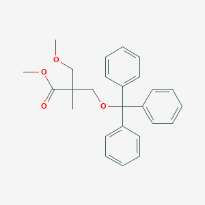 molecular formula C26H28O4 B8018886 Methyl 2-(methoxymethyl)-2-methyl-3-trityloxypropanoate 